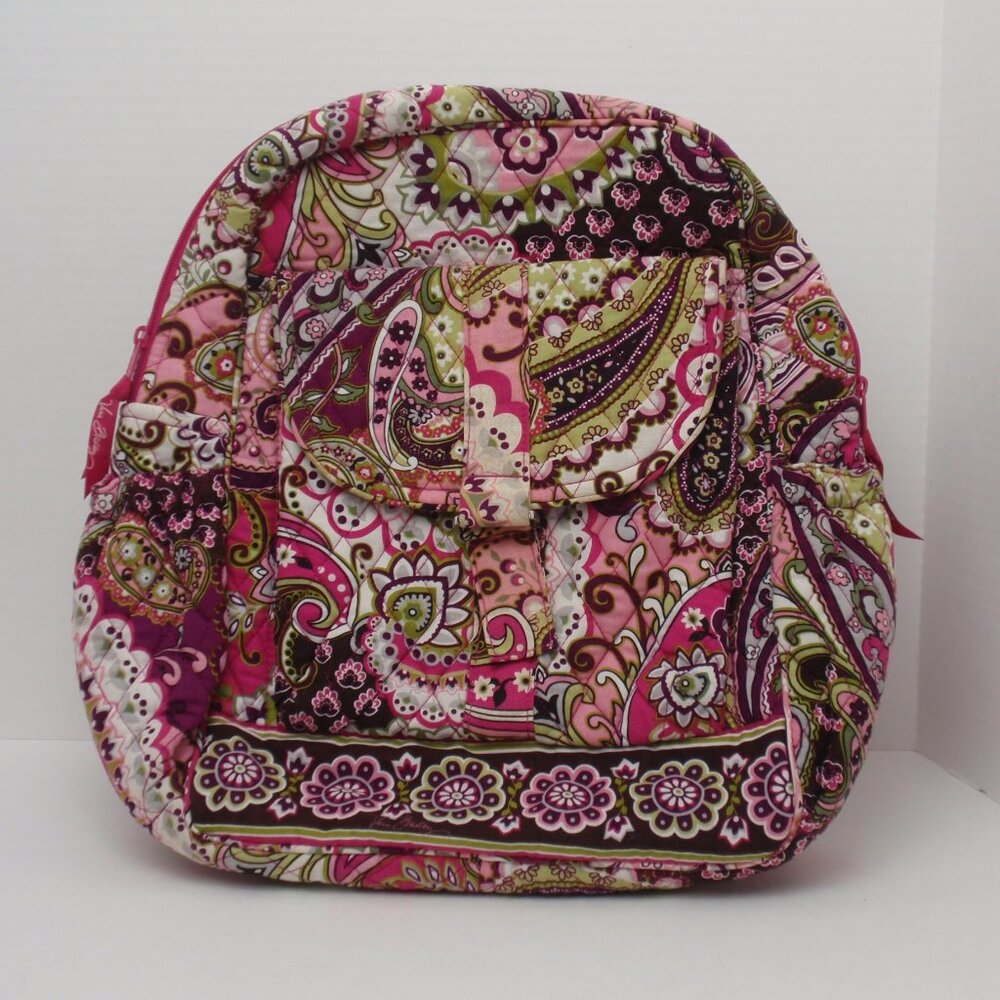 Vera Bradley Backpack Very Berry Paisley Very Good Condition